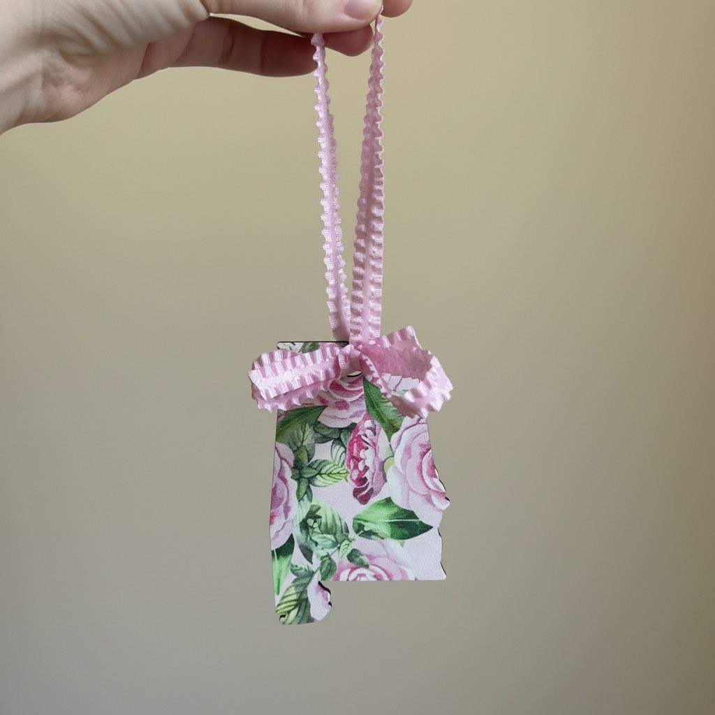 Alabama Camellia Ornament