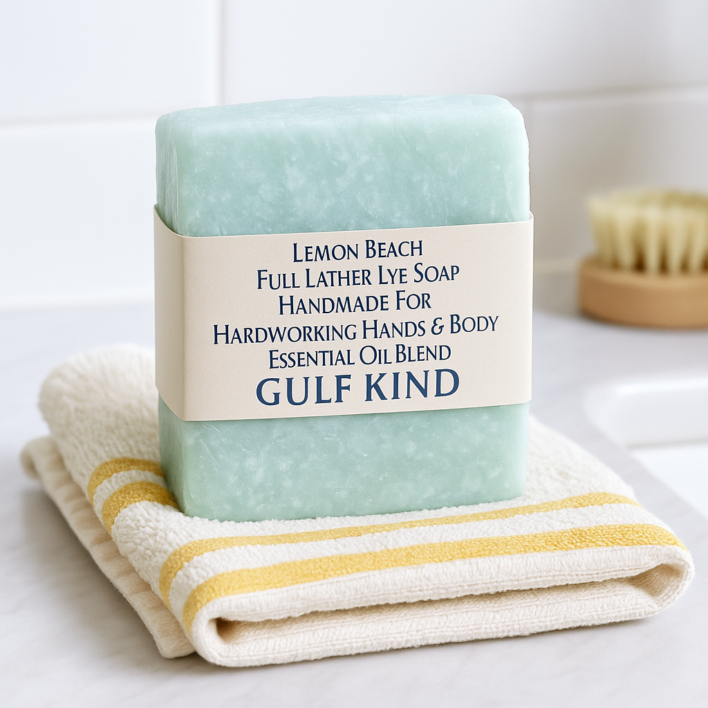 Lemon Beach Full Lather Lye Soap