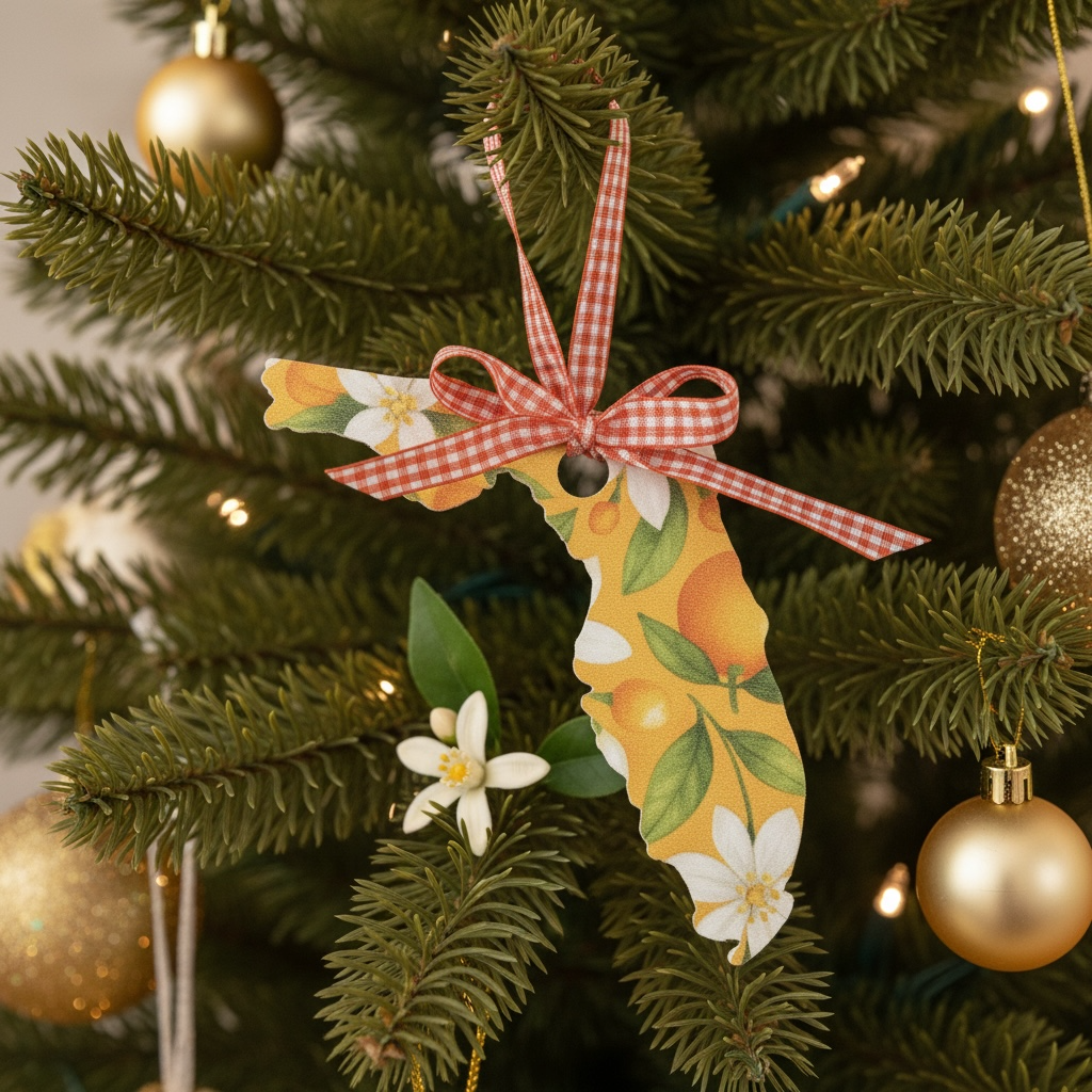 Florida Orange Blossom Ornament