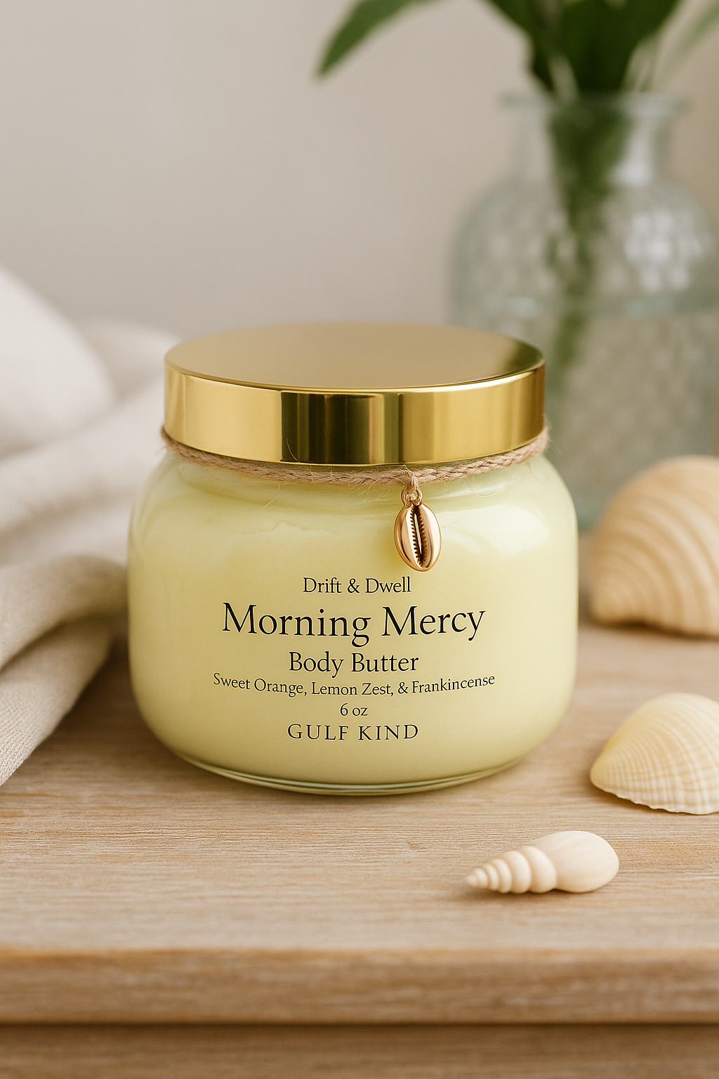 Morning Mercy Body Butter – Sweet Orange, Lemon, Frankincense & Vanilla | 8 oz Jar by Gulf Kind