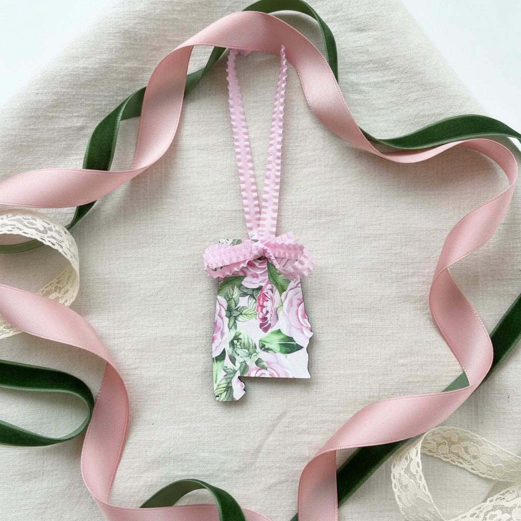 Alabama Camellia Ornament