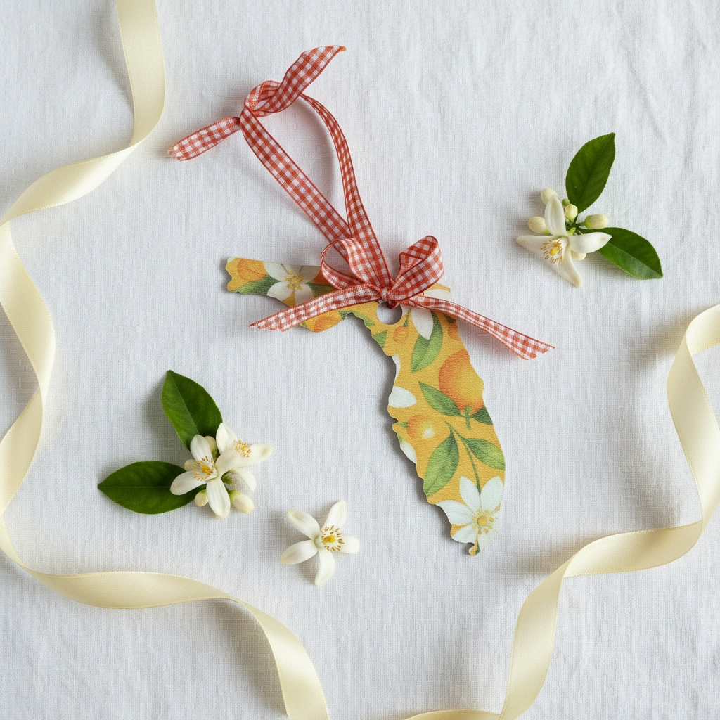 Florida Orange Blossom Ornament