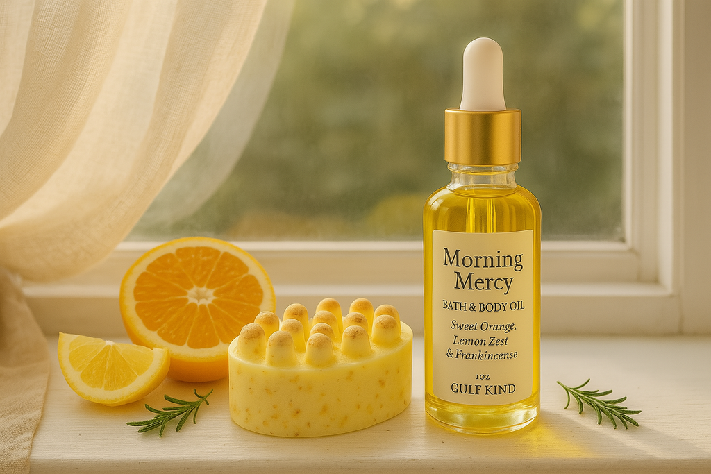Morning Mercy Goat Milk Soap – Citrus, Cream, Oats & Sunlight
Artisanal Handcut Bar | 4.5 oz | by Gulf Kind