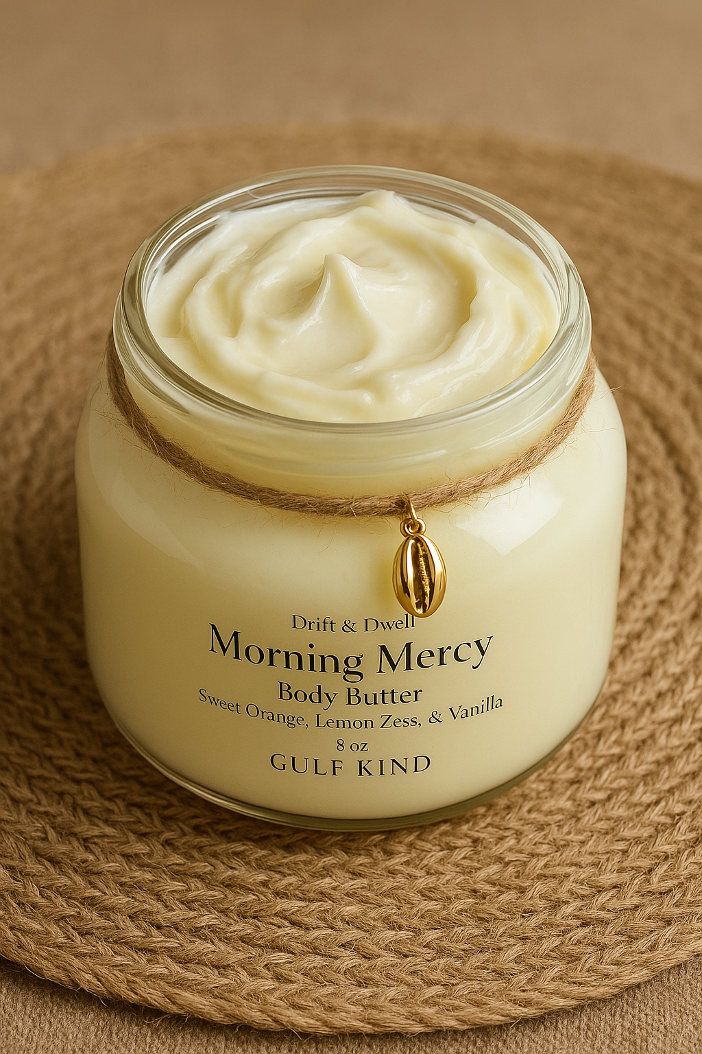 Morning Mercy Body Butter – Sweet Orange, Lemon, Frankincense & Vanilla | 8 oz Jar by Gulf Kind