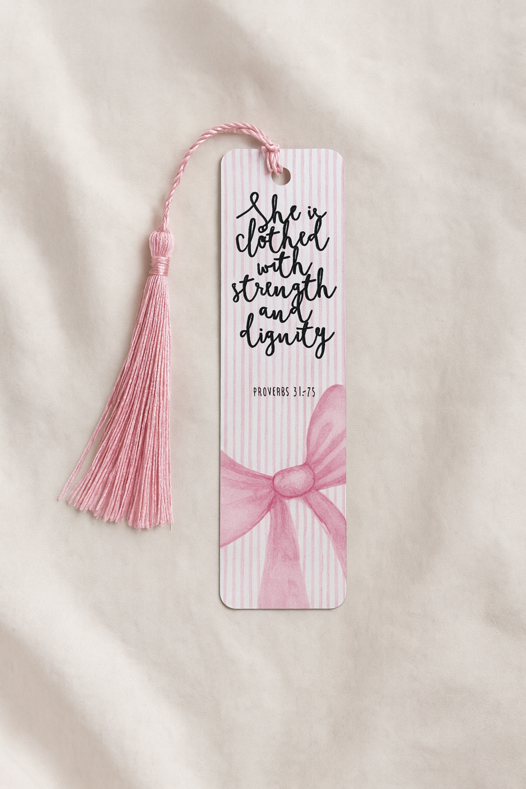 Scripture Bookmark – Proverbs 31:25