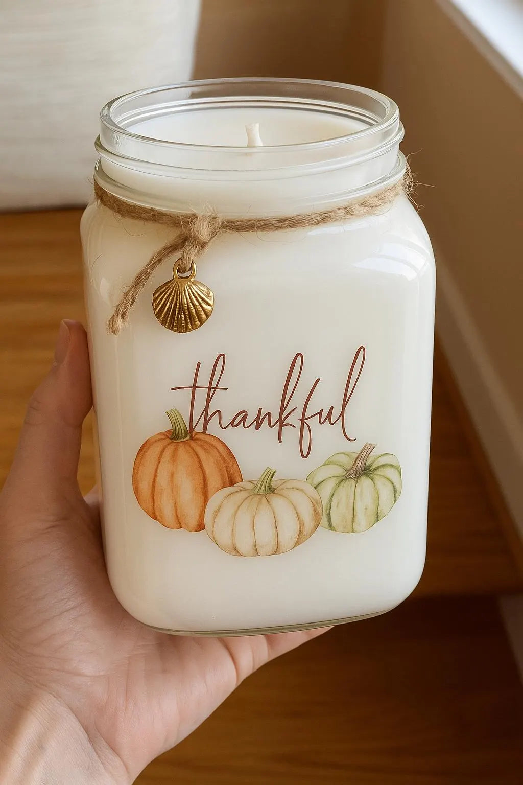 Beach Bonfire “Thankful” Candle – Large 24 oz Soy Candle
