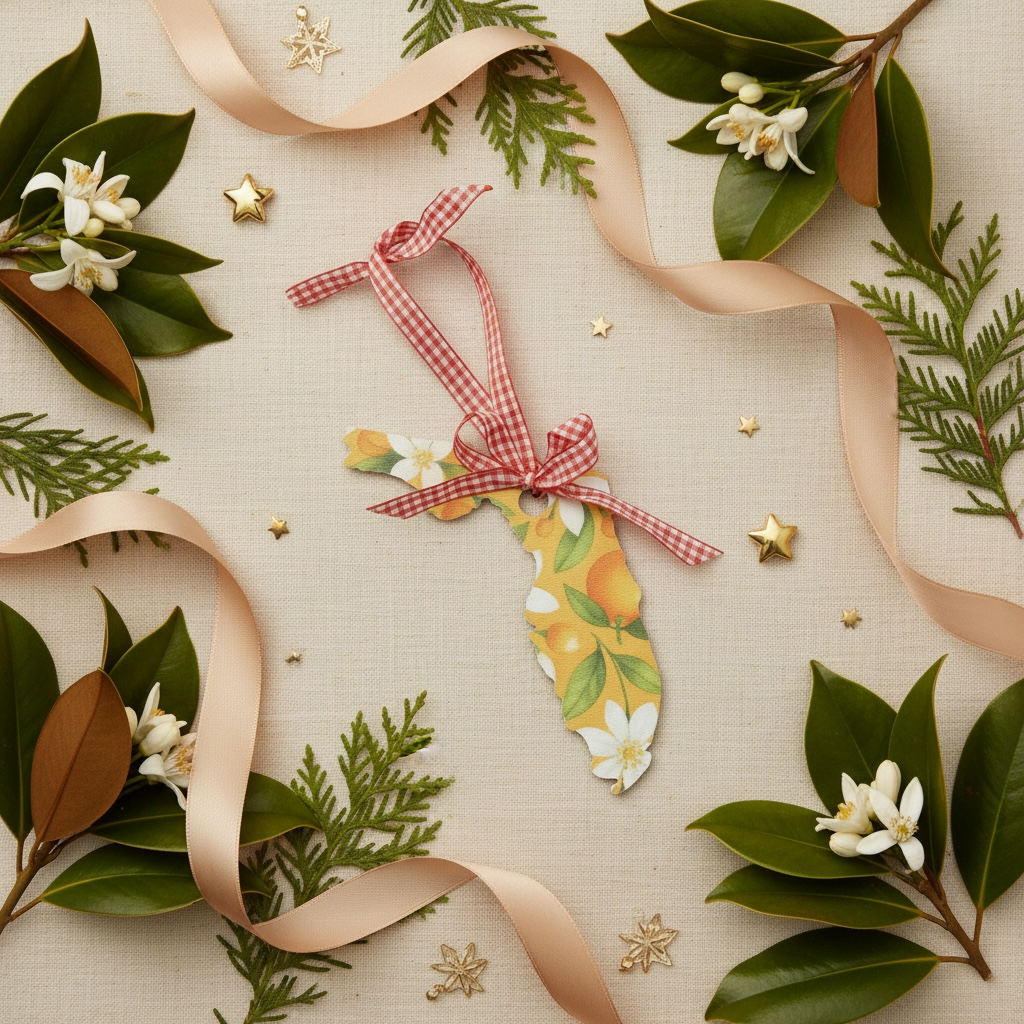 Florida Orange Blossom Ornament