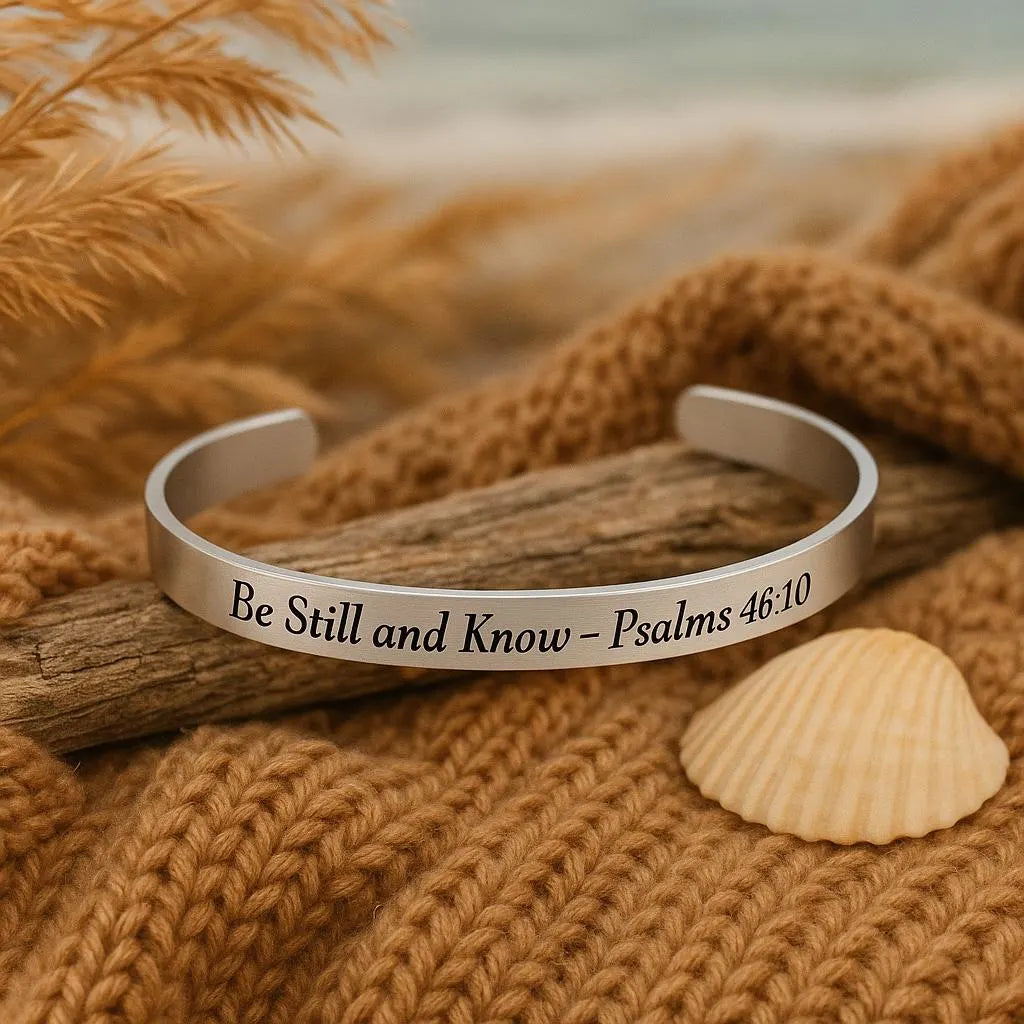 Be Still and Know Cuff Bracelet – Psalm 46:10