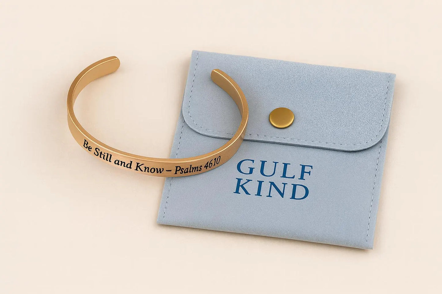 Be Still and Know Cuff Bracelet – Psalm 46:10