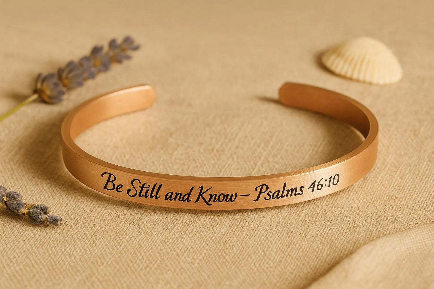 Be Still and Know Cuff Bracelet – Psalm 46:10