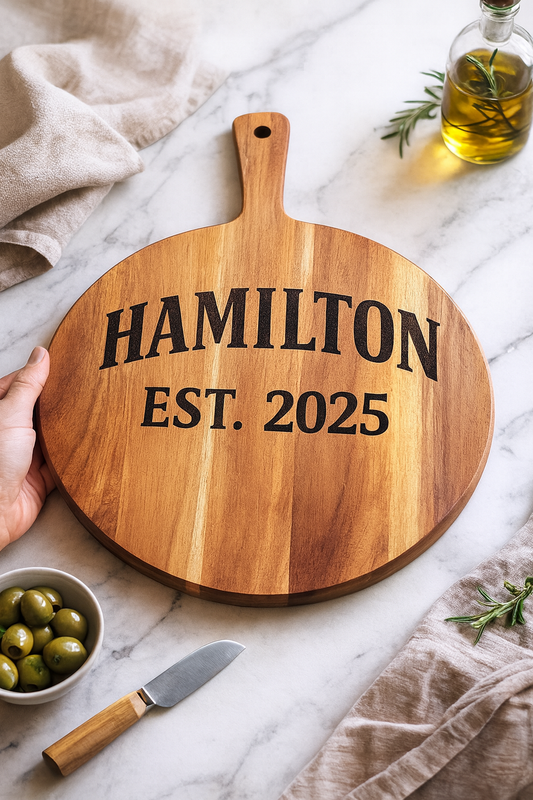 Personalized Acacia Serving Boards