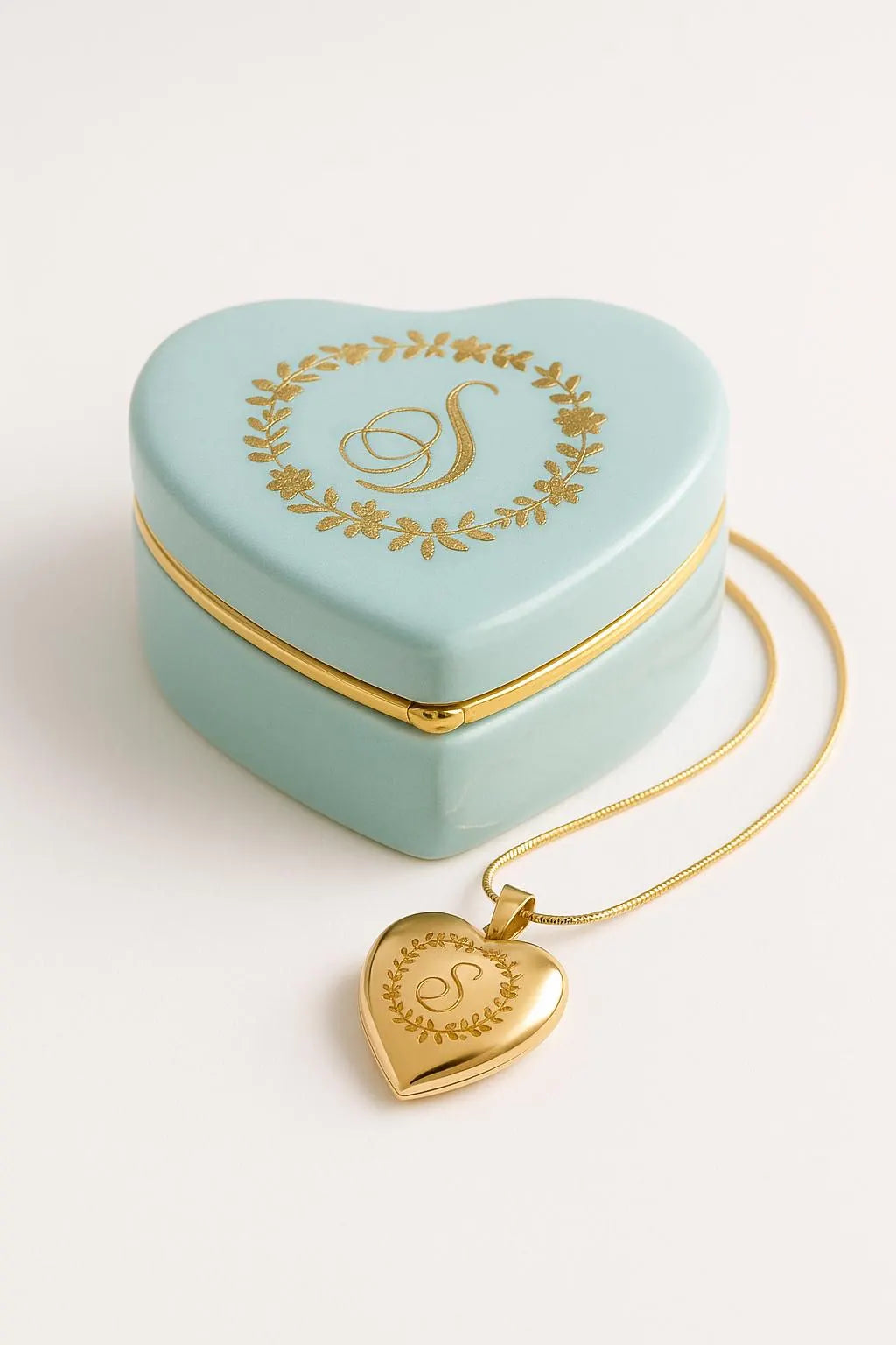 Custom Photo Heart Locket & Keepsake Box – Personalized Engraved Gift for Her | Memorial, Anniversary, or Wedding Keepsake by Gulf Kind