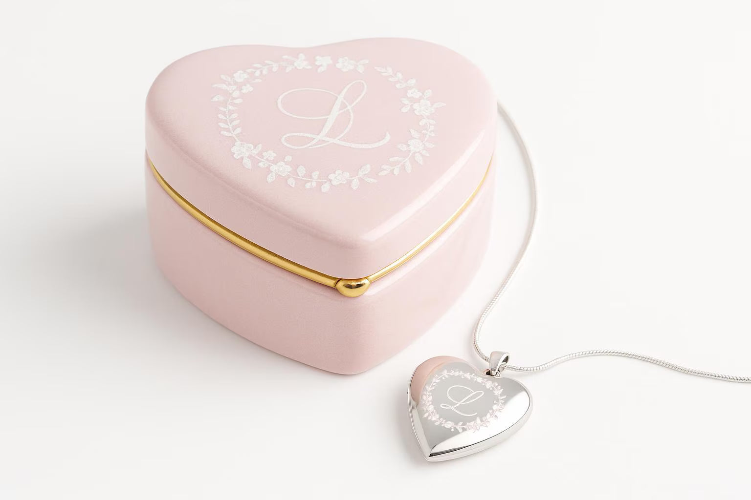 Custom Photo Heart Locket & Keepsake Box – Personalized Engraved Gift for Her | Memorial, Anniversary, or Wedding Keepsake by Gulf Kind