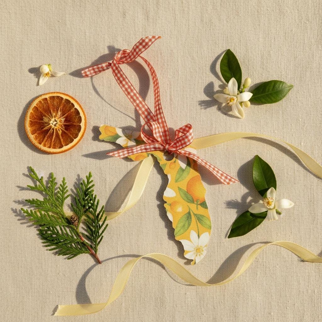 Florida Orange Blossom Ornament