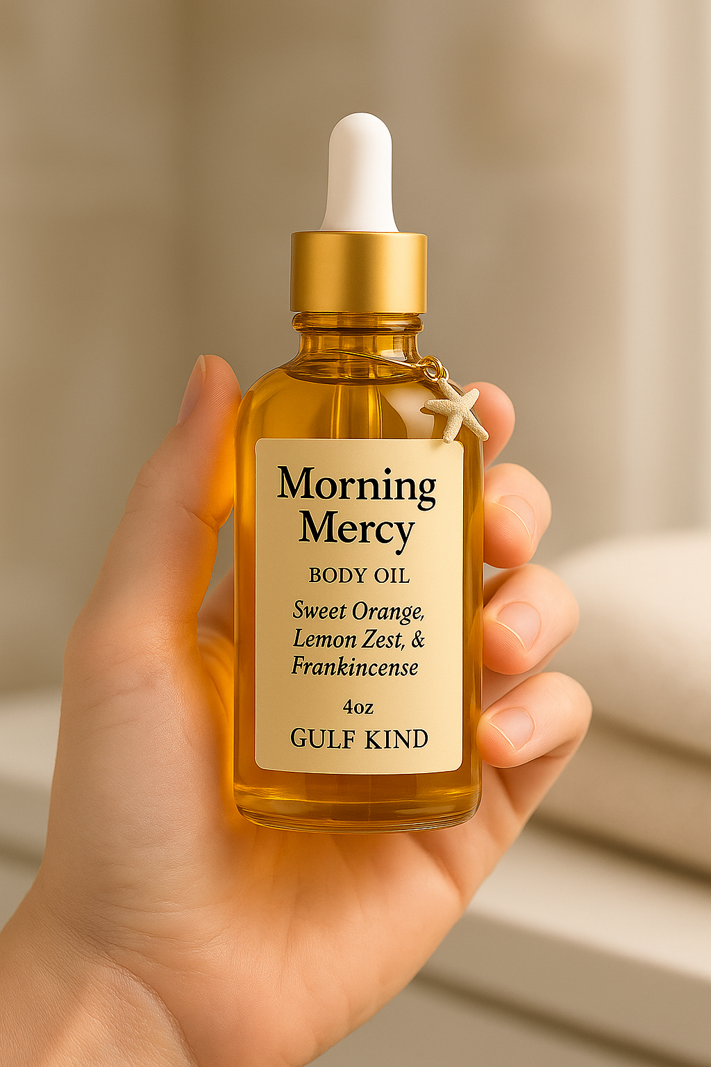 Morning Mercy Body Oil – Sweet Orange, Lemon Zest & Frankincense | 4oz by Gulf Kind