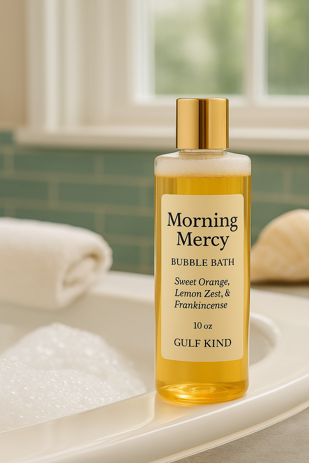 Morning Mercy Bubble Bath – Sweet Citrus & Vanilla Hydration | 8oz by Gulf Kind