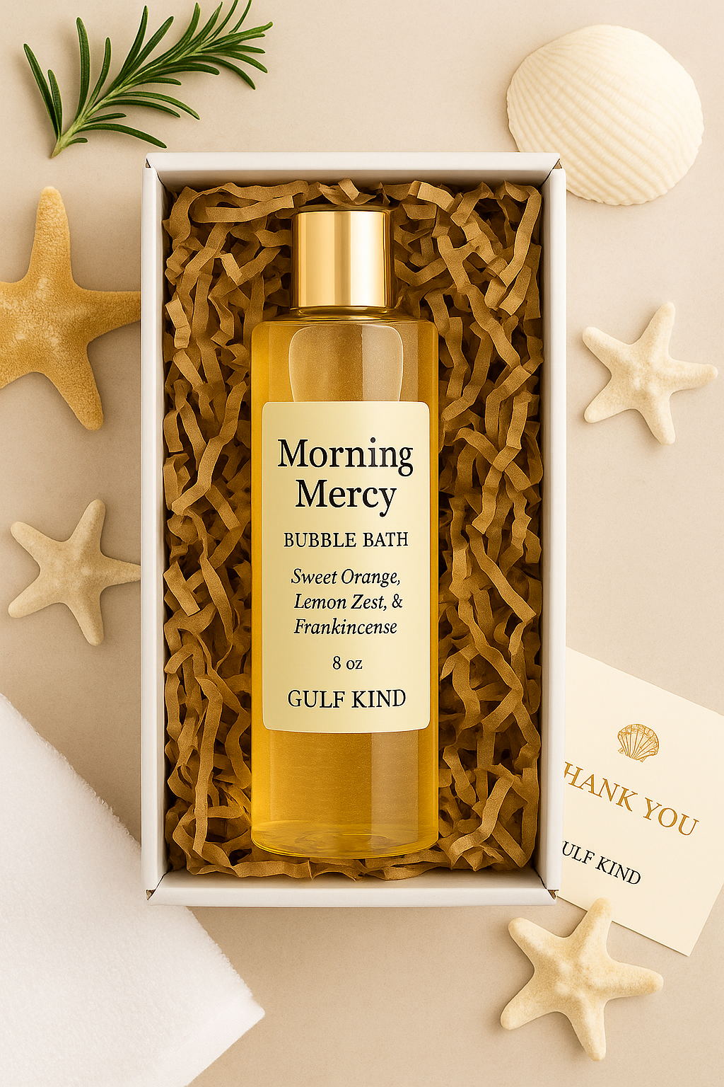 Morning Mercy Bubble Bath – Sweet Citrus & Vanilla Hydration | 8oz by Gulf Kind