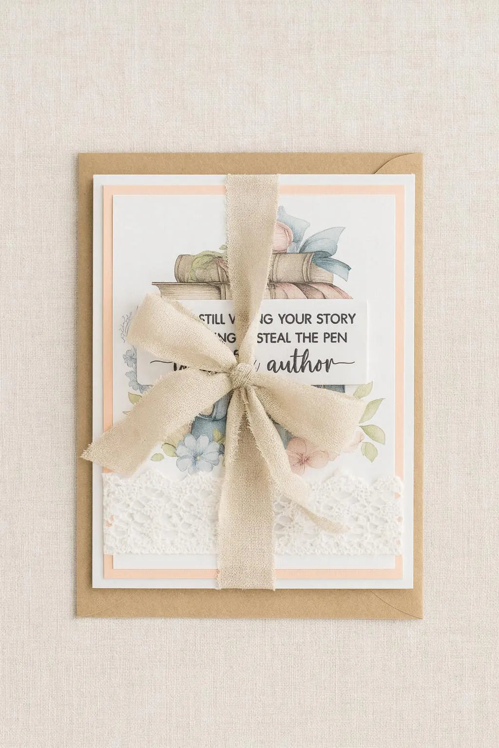 Trust the Author Card – Faith & Encouragement | Handmade Christian Greeting Card | Gulf Kind Paper & Parchment