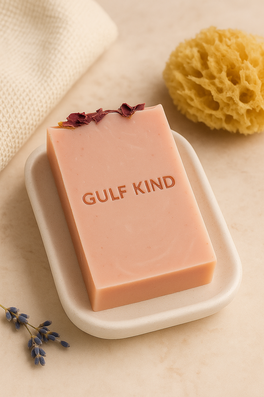 Drift & Dwell Goat Milk Soap – Lavender, Rose & Vanilla | Handcut Bar by Gulf Kind