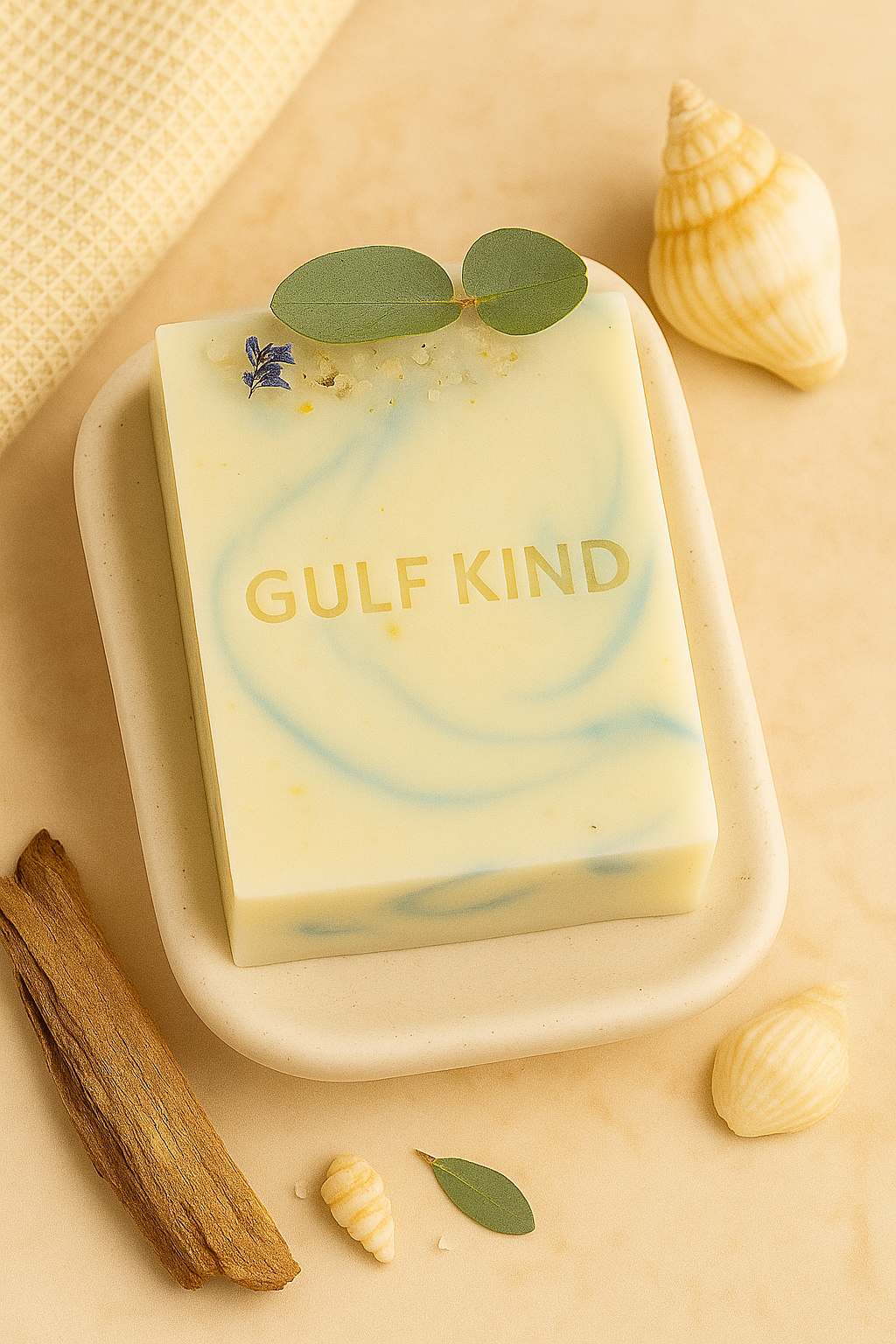 Gulf Breeze Buttermilk – Linen, Citrus & Salt | 4.5oz bar by Gulf Kind