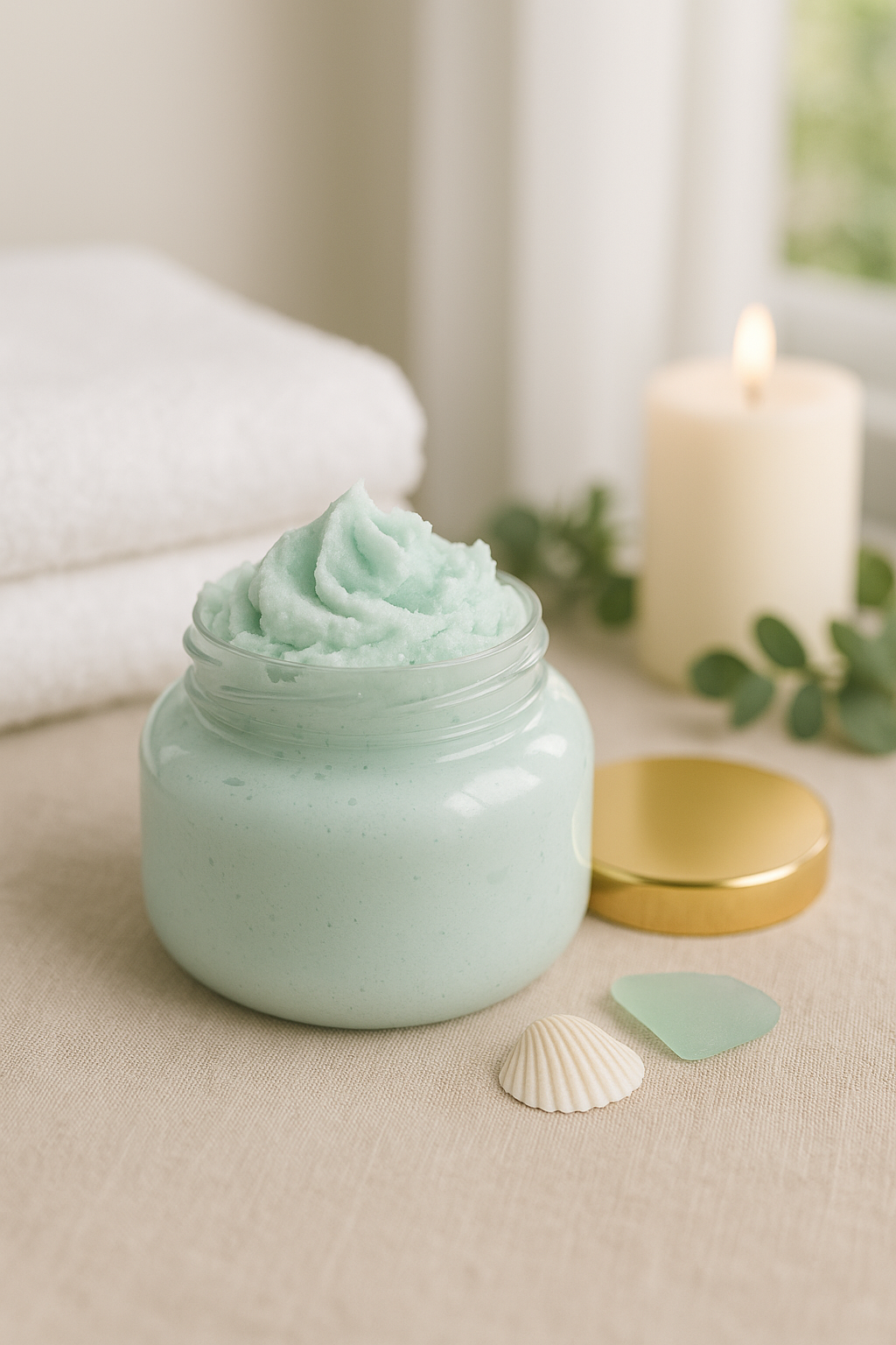 Sea & Solace Bath Whip – White Tea, Citrus, Lavender & Coastal Florals | 8 oz by Gulf Kind